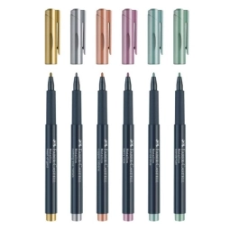 Faber Metalik Markör 6'Lı Set