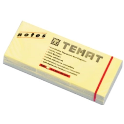 Temat 3X50X40 Mm Not Kağıdı 100 Ypr Pastel Sarı