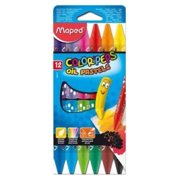 Maped Color' Peps Yağlı Pastel 12'Li