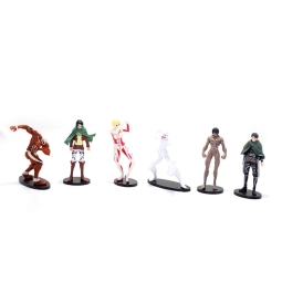 Silikon Anime Figür 6'lı Set