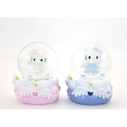 Küçük Hello Kitty Işıklı Kar Küresi 9 Cm