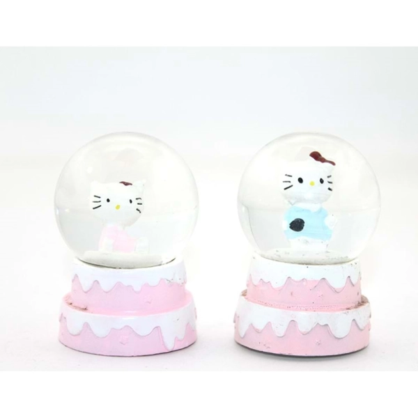 Minik Hello Kitty Işıklı Kar Küresi 7 Cm