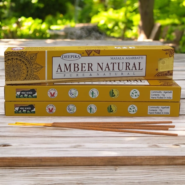 Deepıka Amber Natural Aromalı Çubuk Tütsü 15 Gr