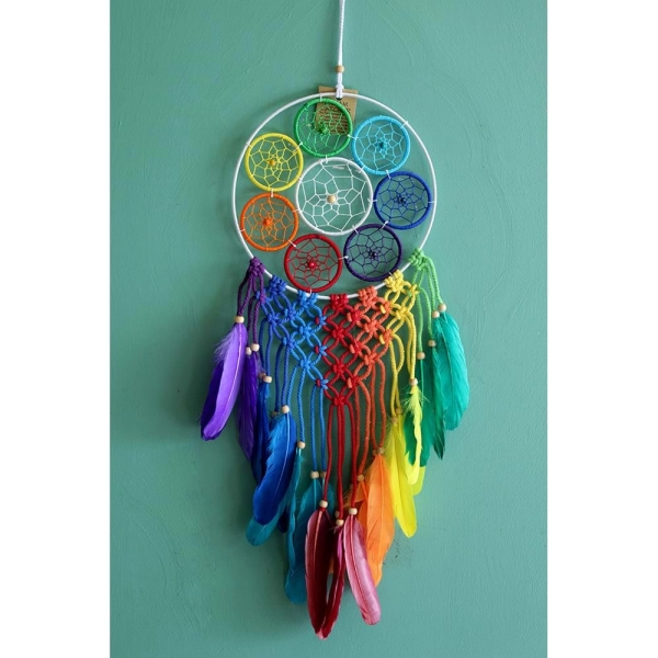 Rüya Kapanı Düş Kapanı Dream Catcher 7 Chakra Roshıta-107