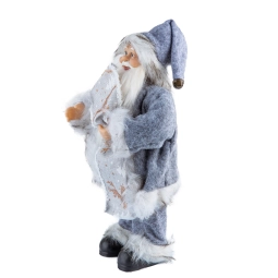 Gri Polarlı Noel Baba 30 cm