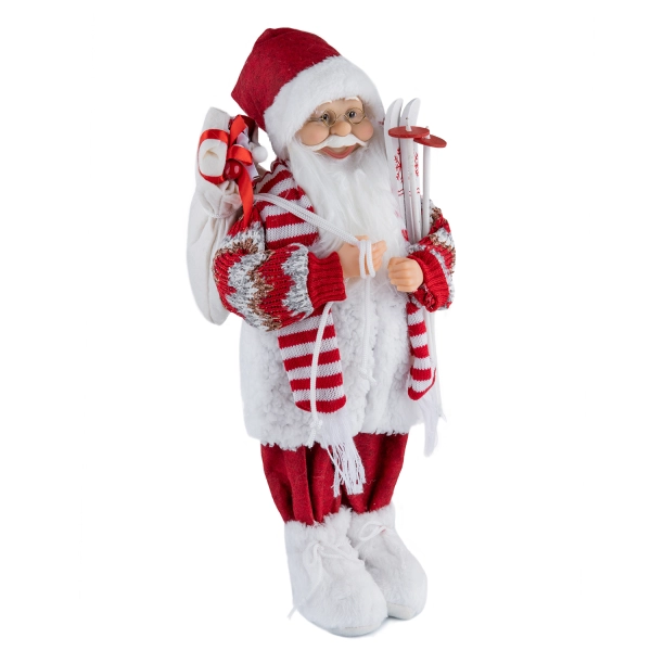 Çizgili Atkılı Noel Baba 45 cm