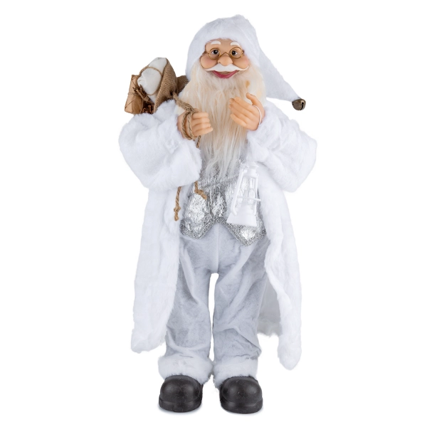 Gümüş Yelekli Noel Baba 60 cm